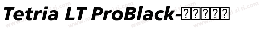 Tetria LT ProBlack字体转换